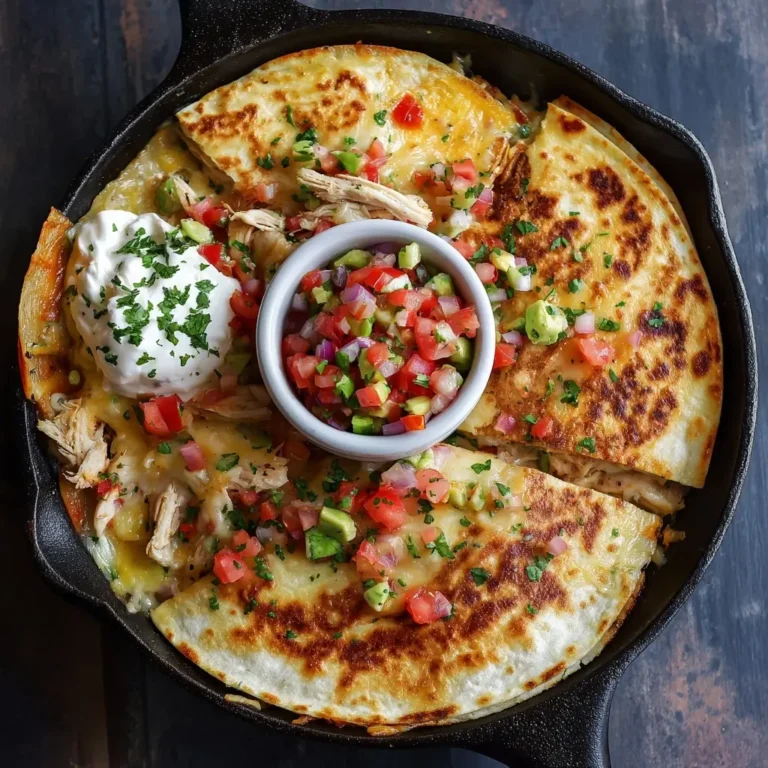 Cheesy Chicken Quesadilla Skillet