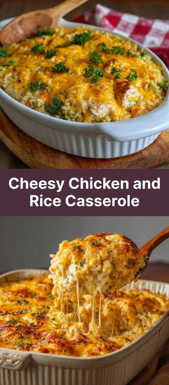 Cheesy Chicken and Rice Casserole
