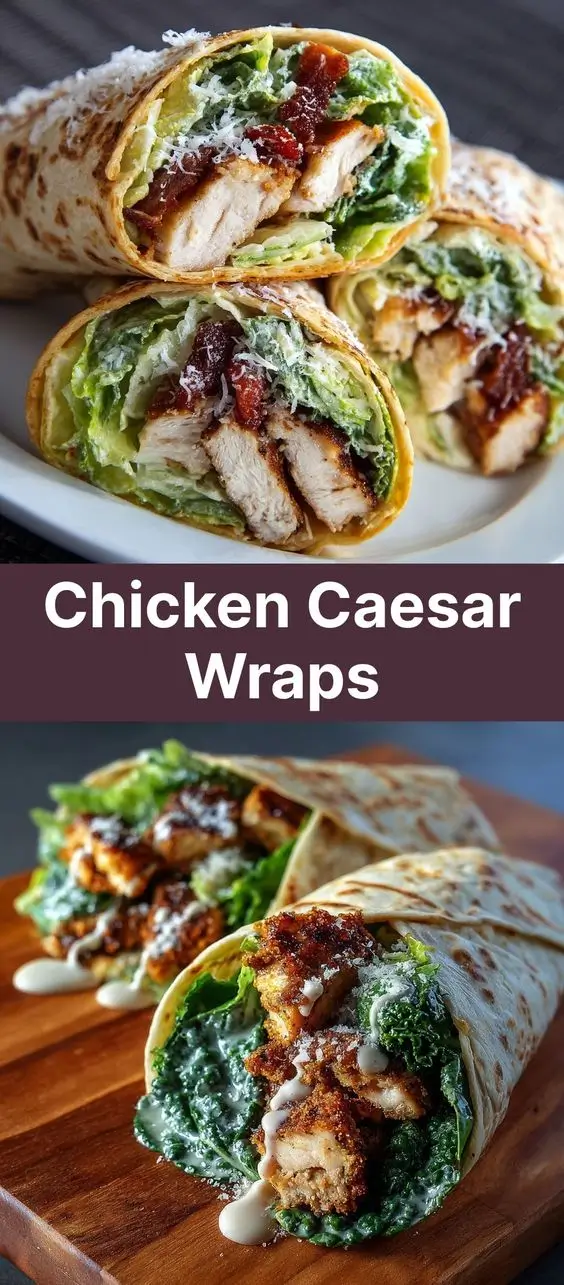 Chicken Caesar Wraps
