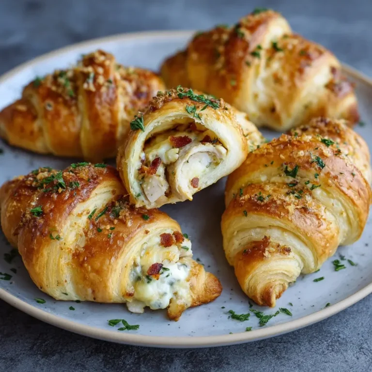 Chicken Stuffed Crescent Rolls