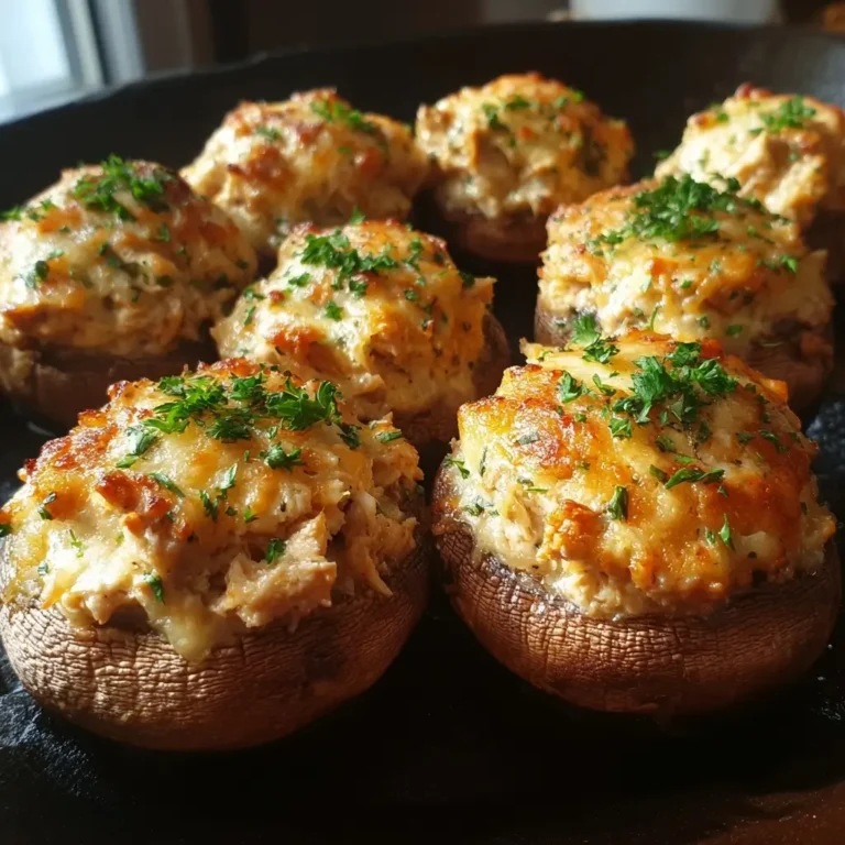 Chicken Stuffed Mushrooms