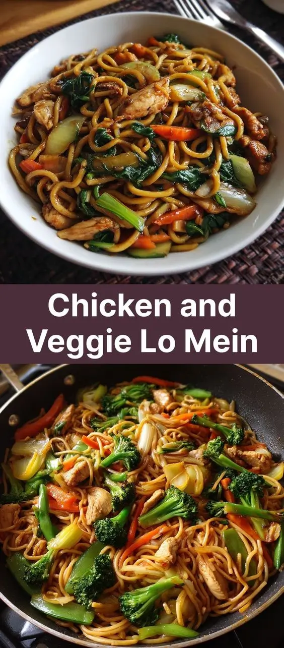Chicken and Veggie Lo Mein