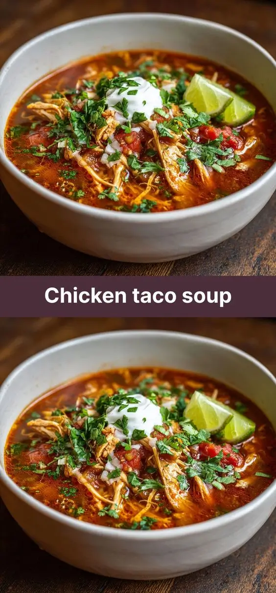 Chicken taco soup