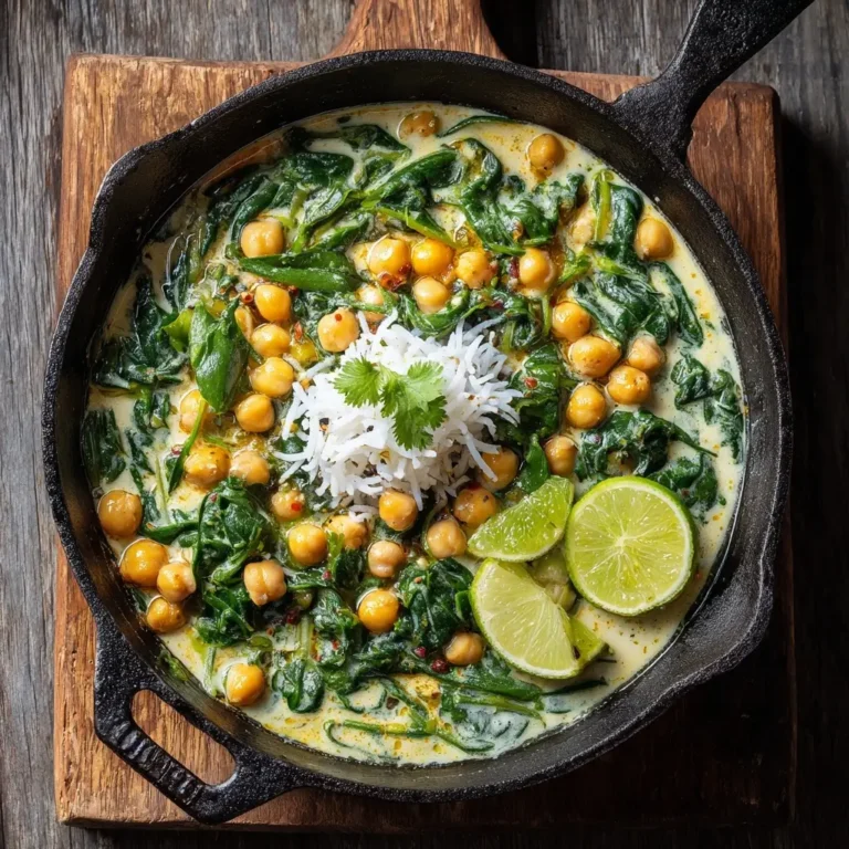 Chickpea Spinach Coconut Stew