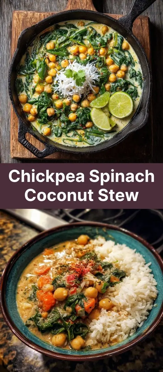 Chickpea Spinach Coconut Stew