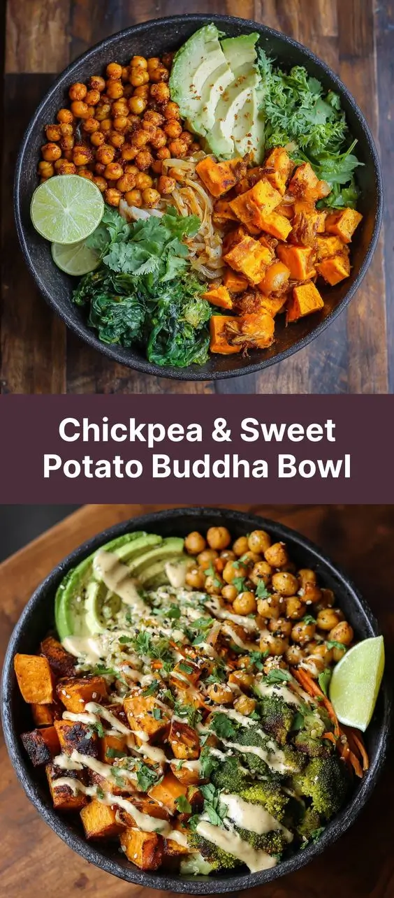 Chickpea & Sweet Potato Buddha Bowl