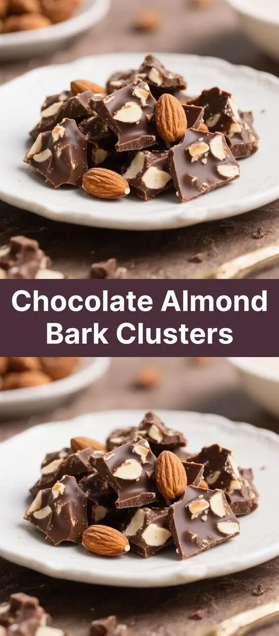 Chocolate Almond Bark Clusters