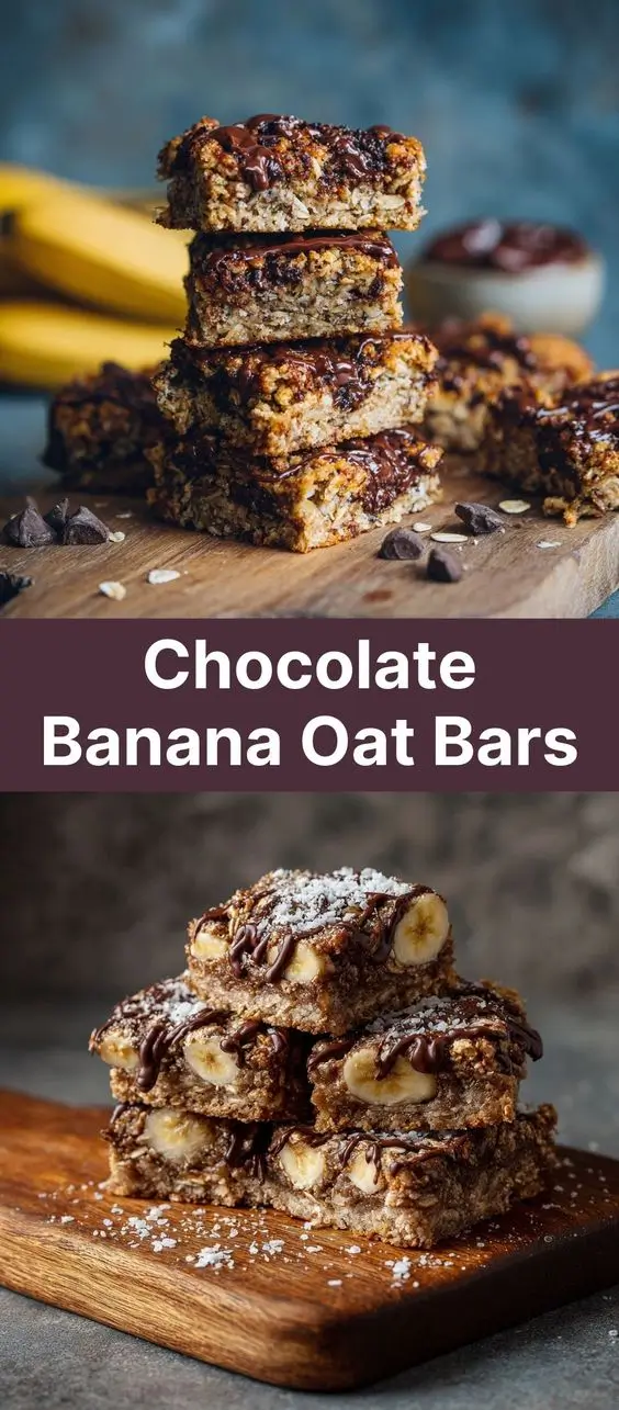 Chocolate Banana Oat Bars