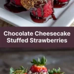Chocolate Cheesecake Stuffed Strawberries