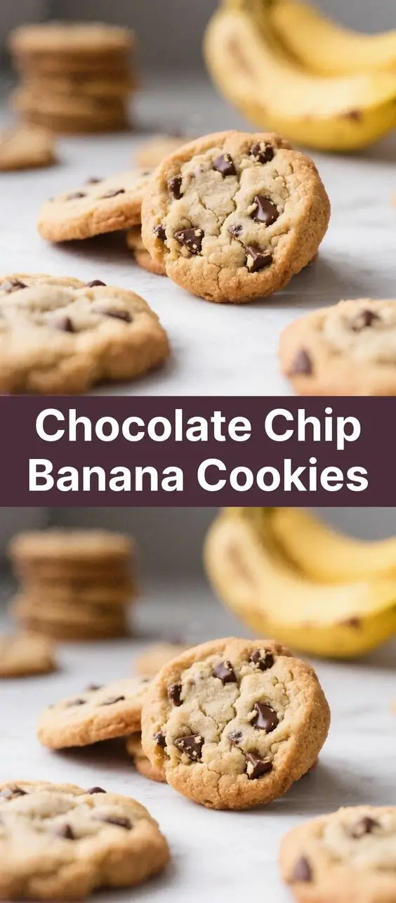 Chocolate Chip Banana Cookies