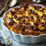 Chocolate Chip Brioche Bread Pudding