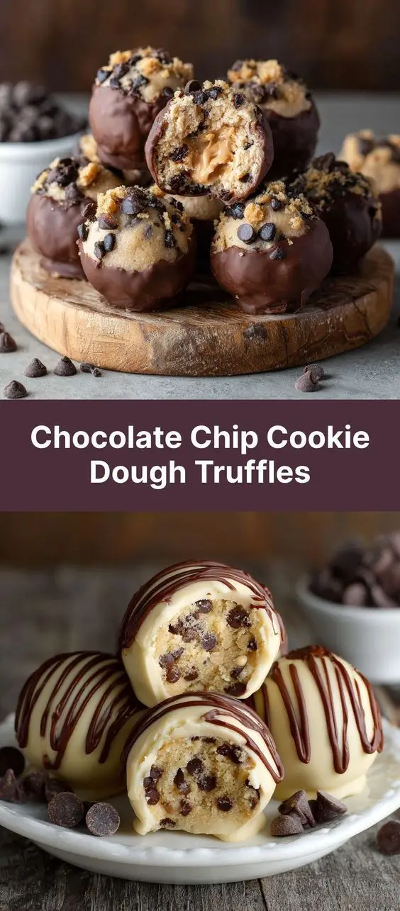 Chocolate Chip Cookie Dough Truffles