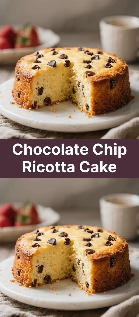 Chocolate Chip Ricotta Cake