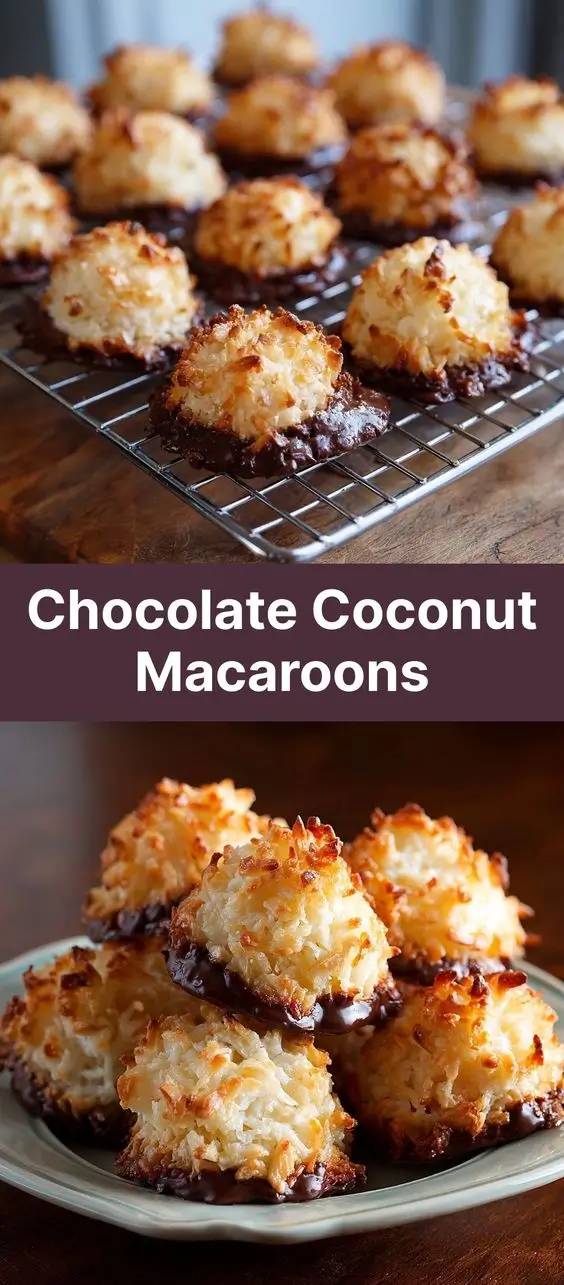 Chocolate Coconut Macaroons