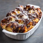 Chocolate Croissant Bread Pudding