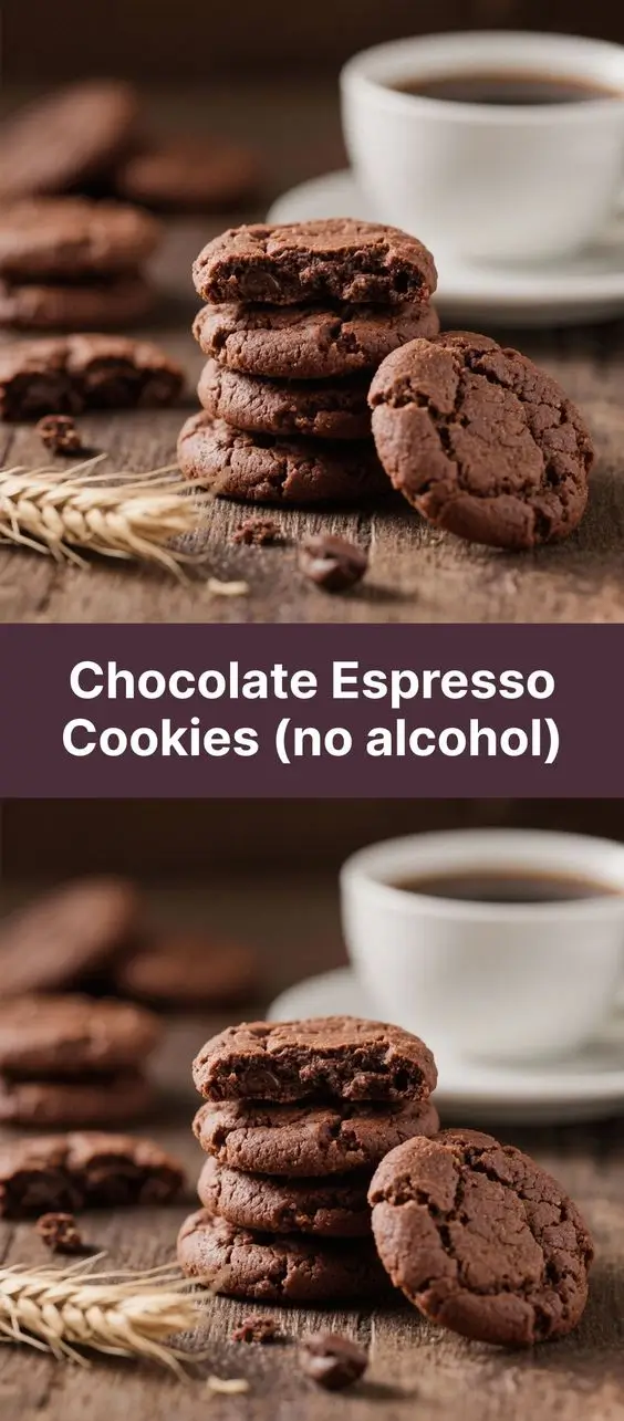 Chocolate Espresso Cookies (no alcohol)
