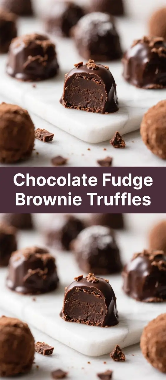 Chocolate Fudge Brownie Truffles