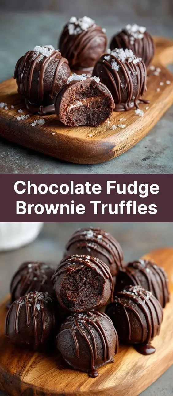 Chocolate Fudge Brownie Truffles