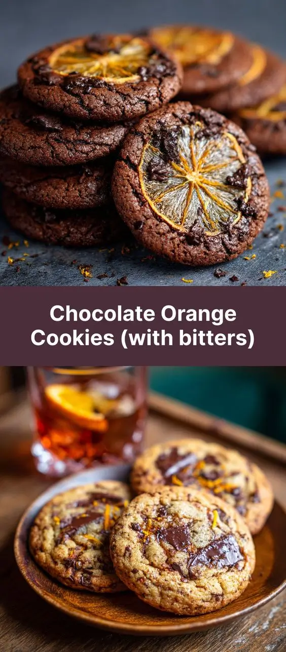 Chocolate Orange Cookies (with bitters)