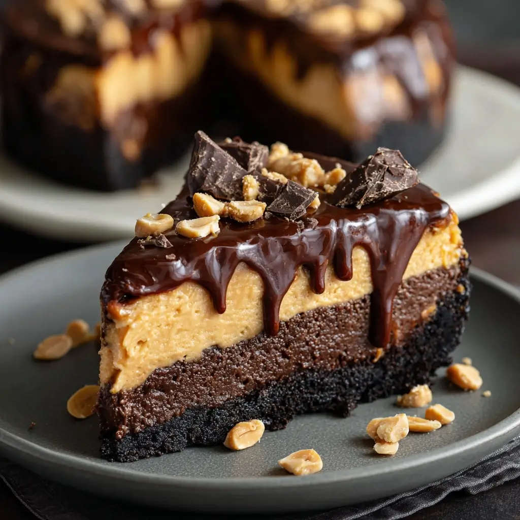 Chocolate Peanut Butter Cheesecake