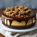 Chocolate Peanut Butter Cup Cheesecake