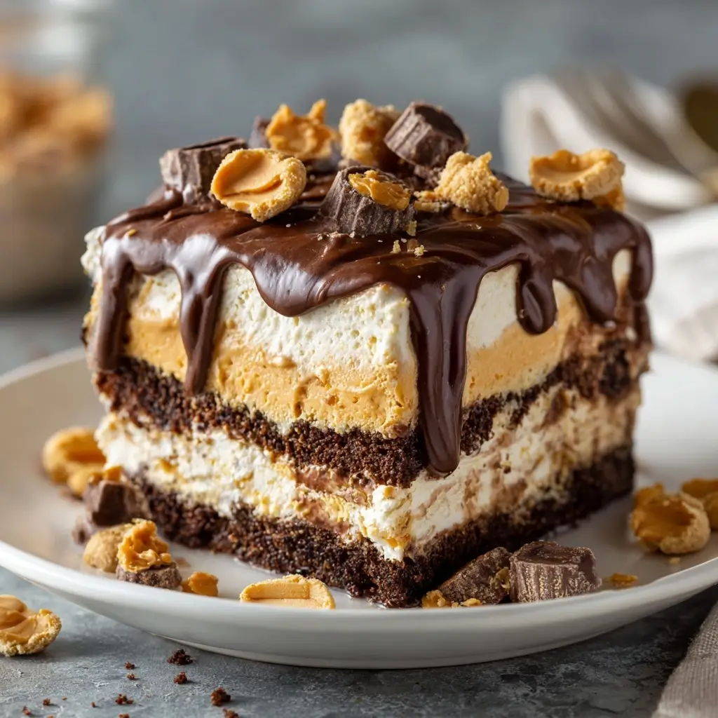 Chocolate Peanut Butter Icebox Cake