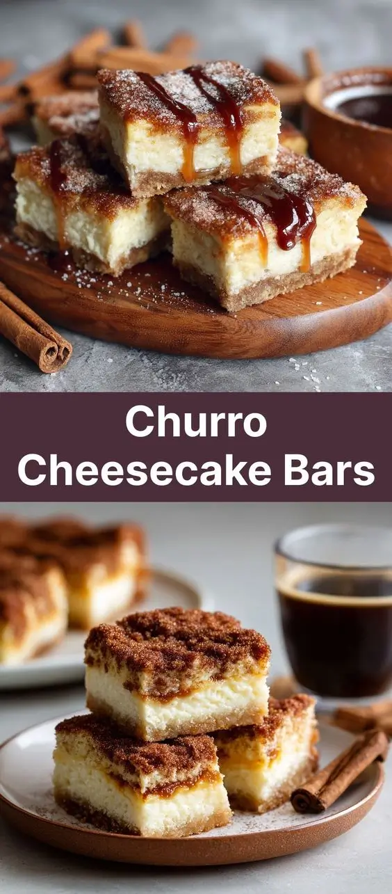 Churro Cheesecake Bars