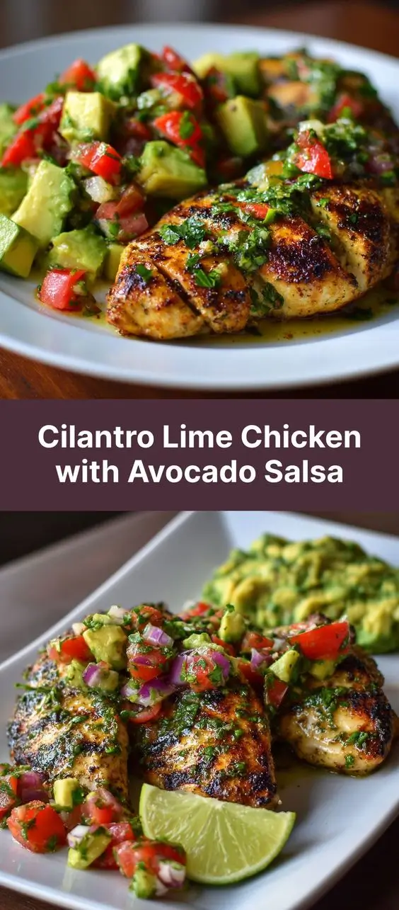 Cilantro Lime Chicken with Avocado Salsa