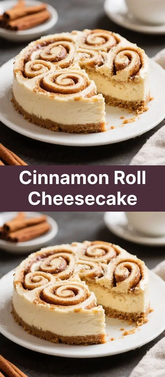 Cinnamon Roll Cheesecake