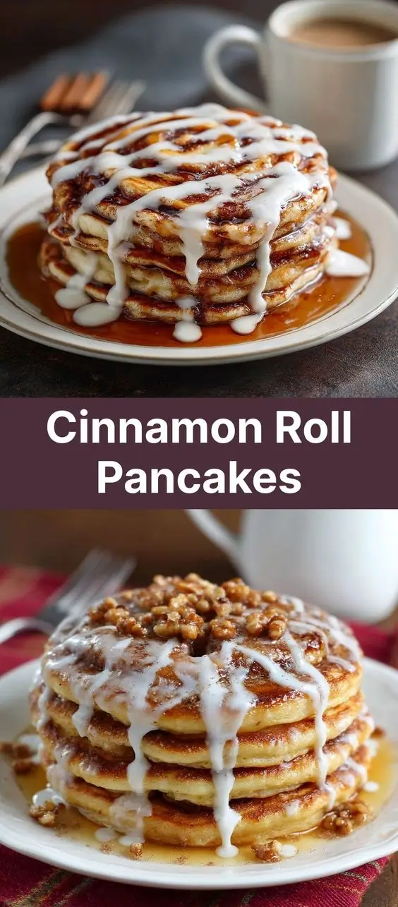Cinnamon Roll Pancakes
