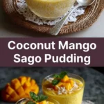 Coconut Mango Sago Pudding