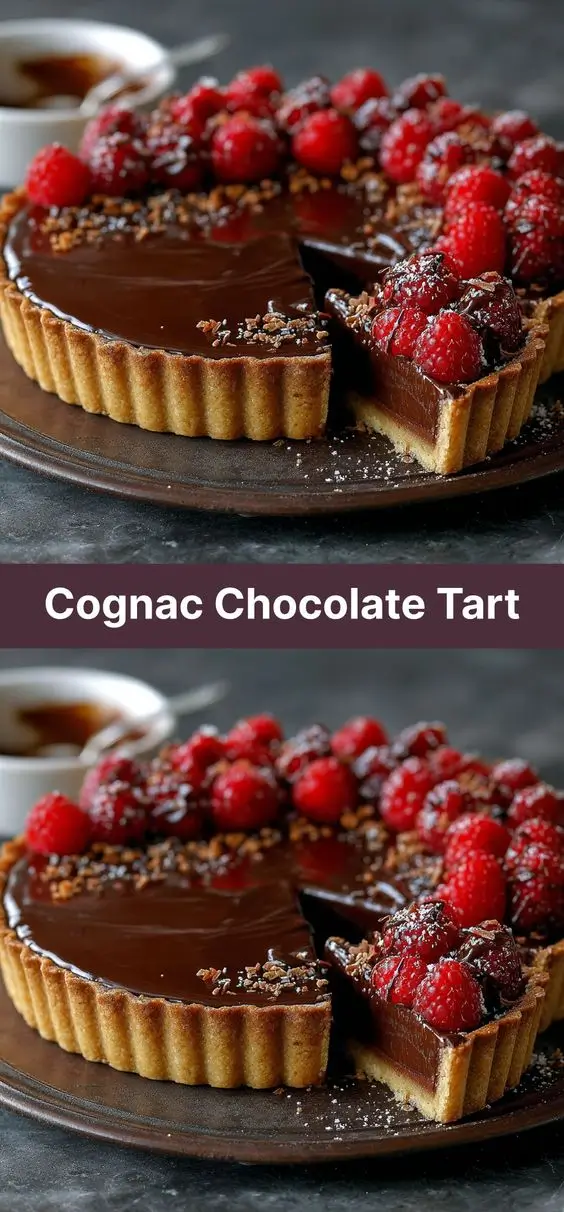 Cognac Chocolate Tart