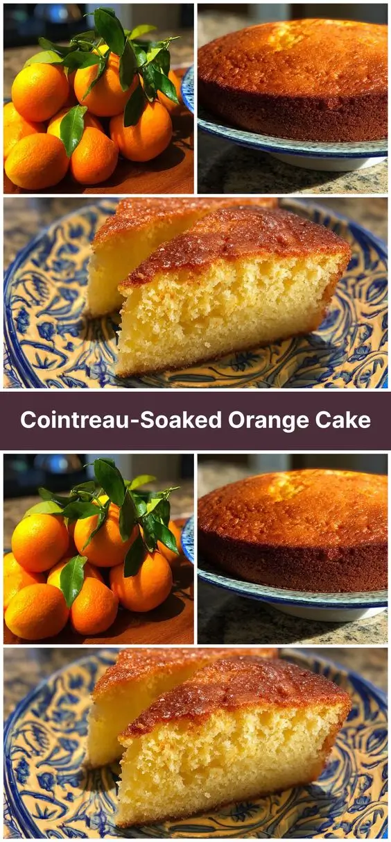 Cointreau‑Soaked Orange Cake