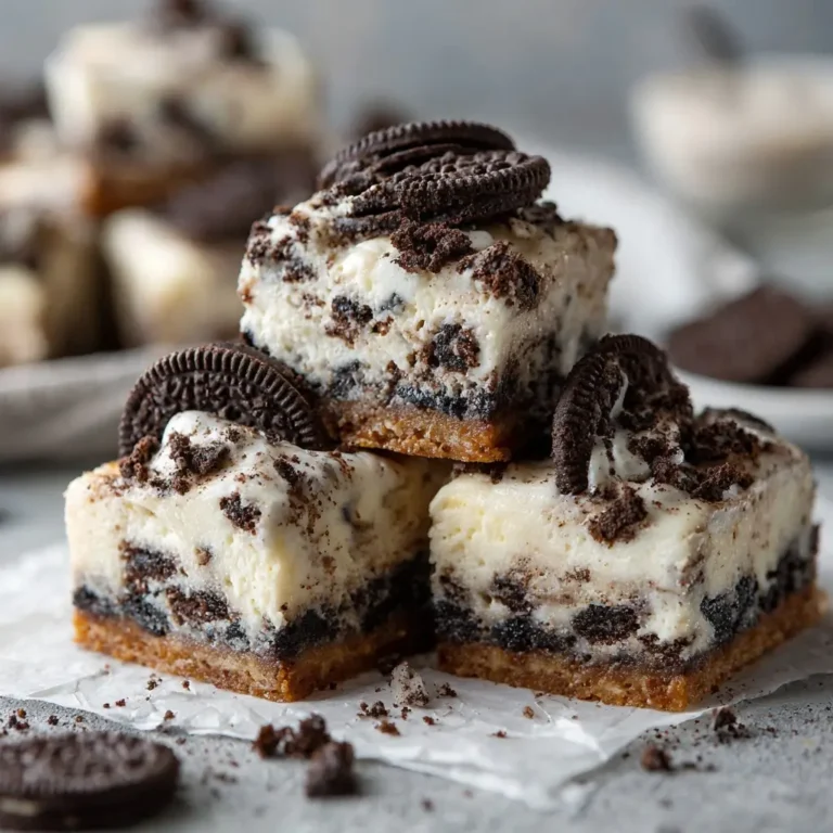 Cookies and Cream Cheesecake Bars