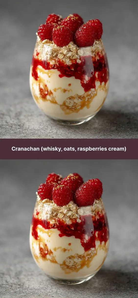 Cranachan (whisky, oats, raspberries cream)