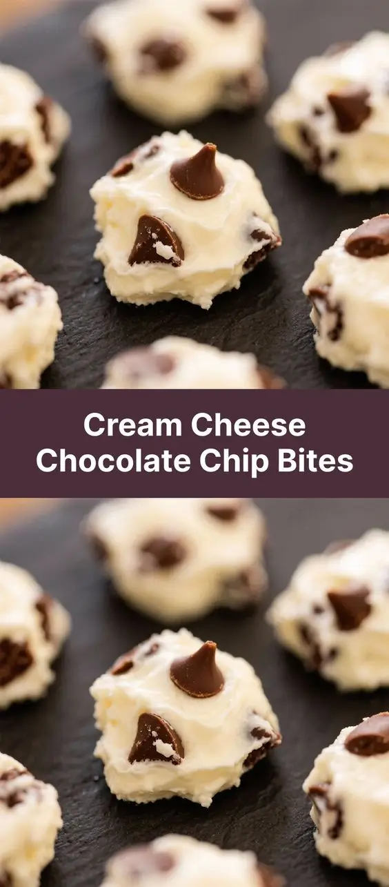 Cream Cheese Chocolate Chip Bites