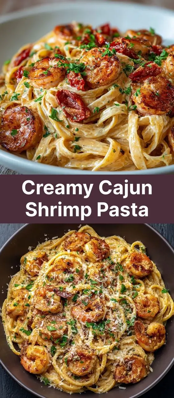 Creamy Cajun Shrimp Pasta