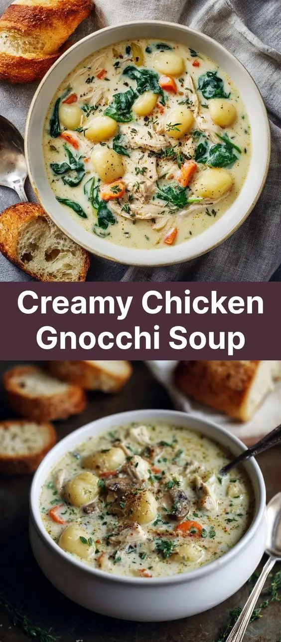 Creamy Chicken Gnocchi Soup