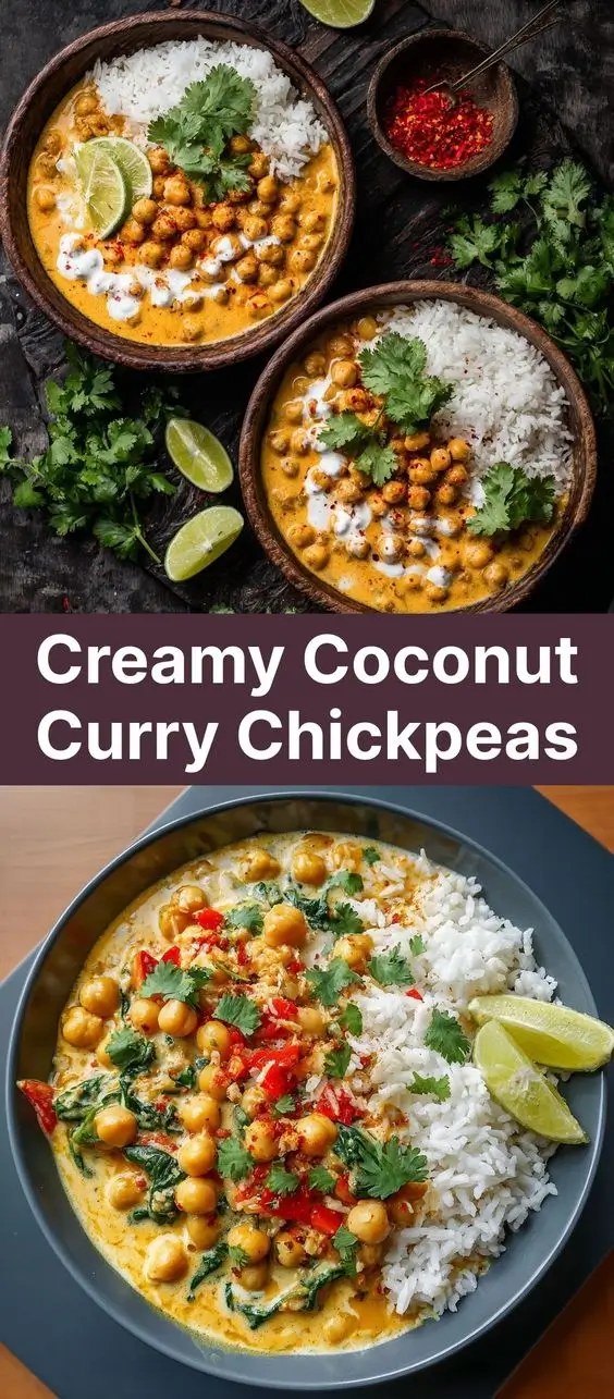 Creamy Coconut Curry Chickpeas