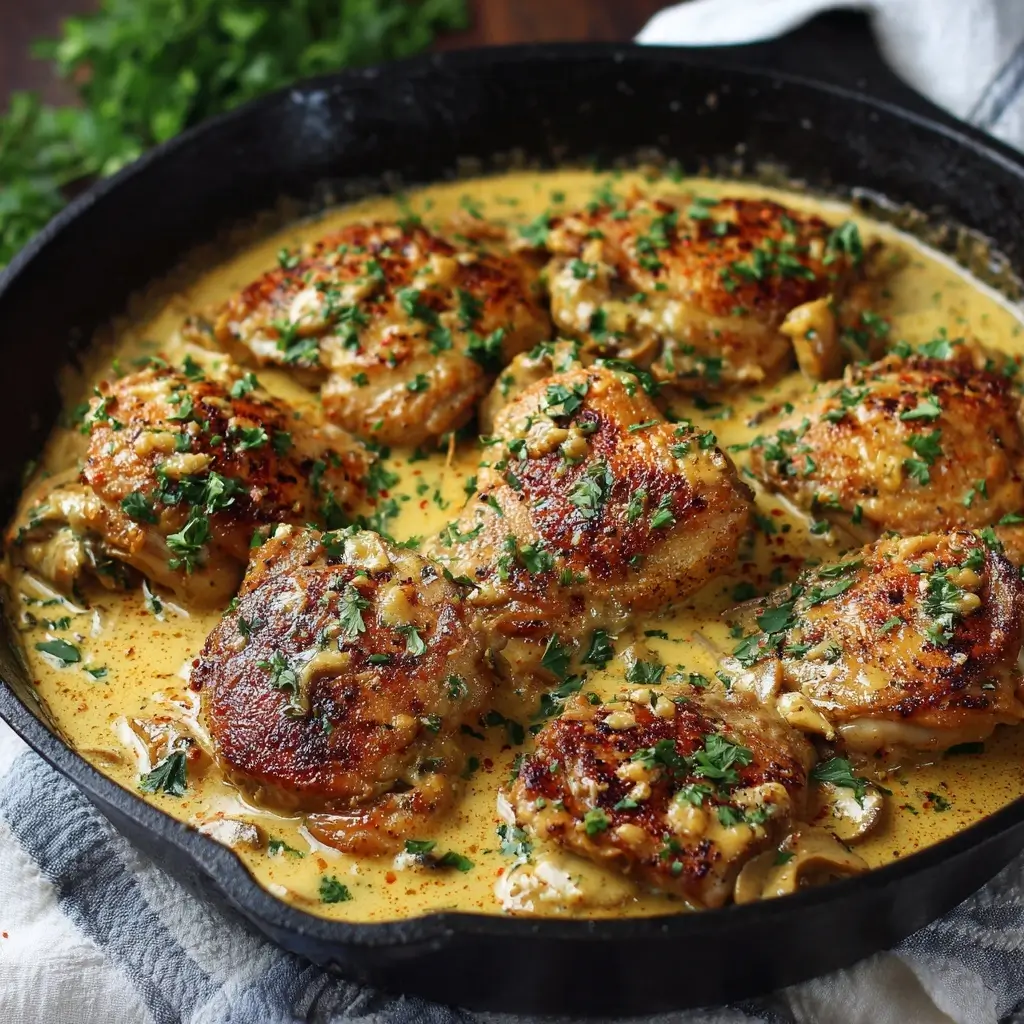Creamy Dijon Chicken Thighs