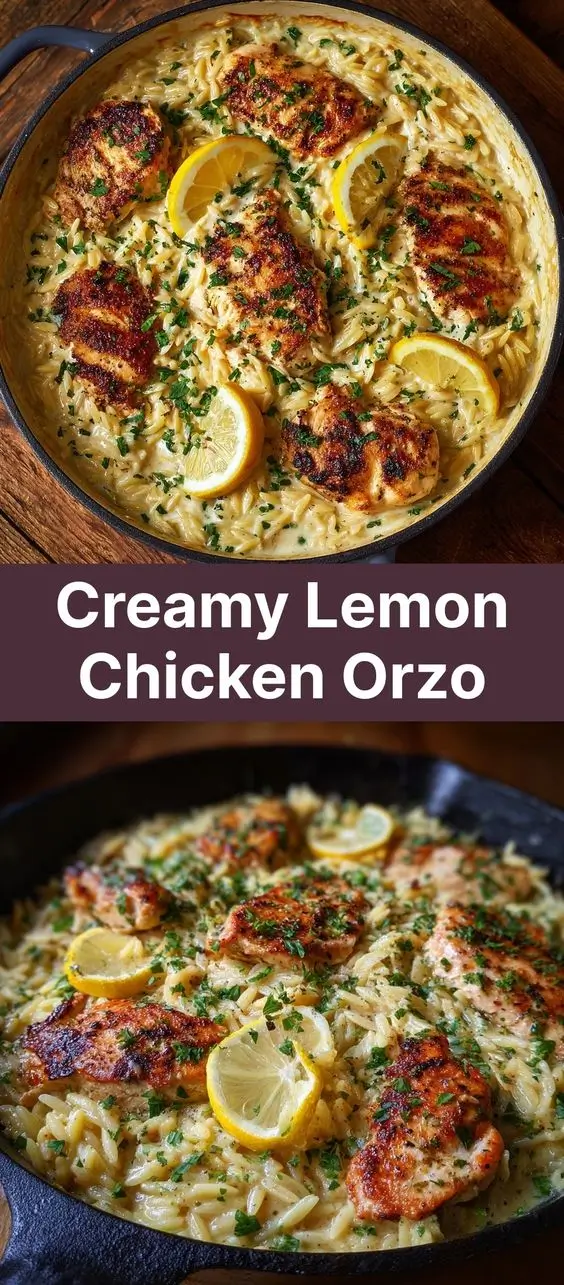 Creamy Lemon Chicken Orzo