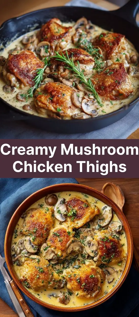Creamy Mushroom Chicken Thighs