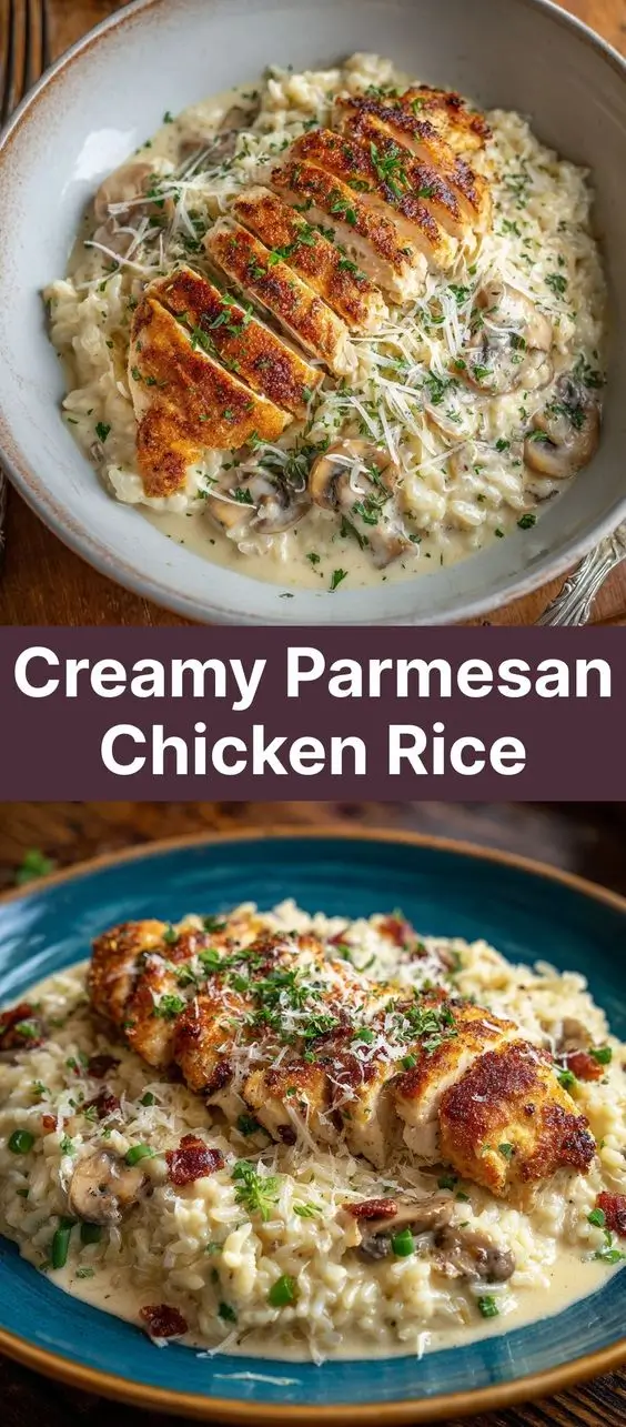 Creamy Parmesan Chicken Rice