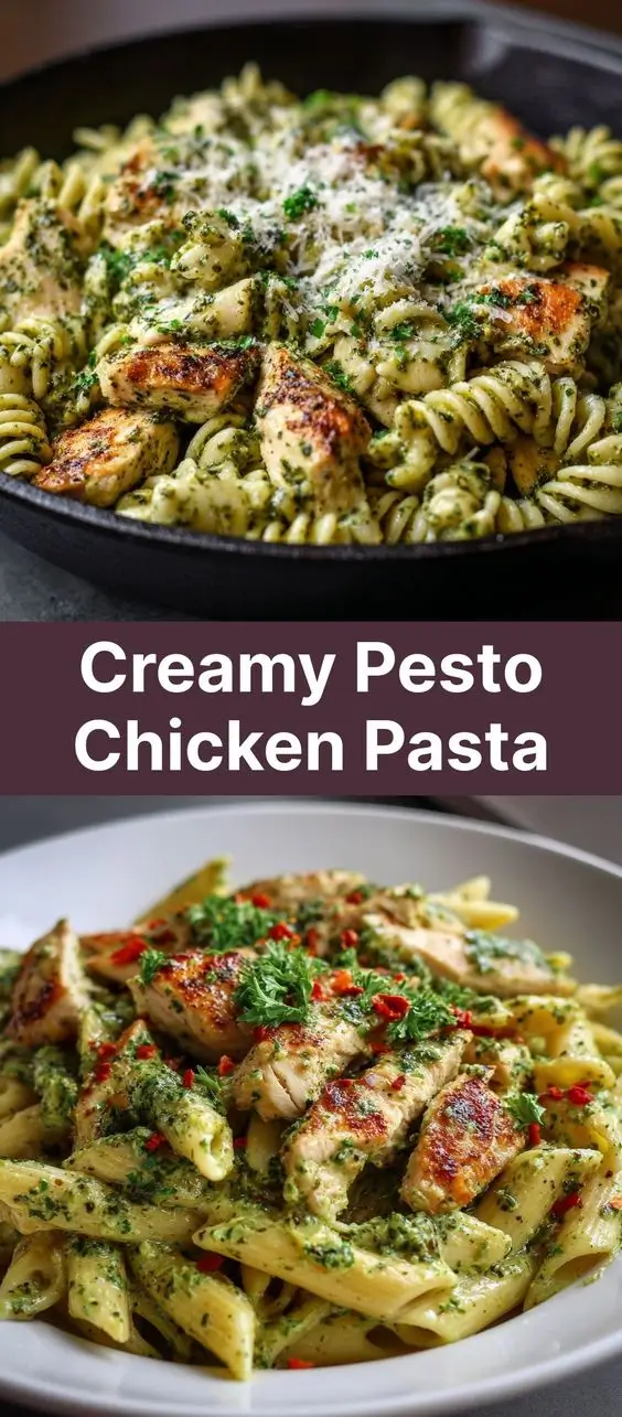Creamy Pesto Chicken Pasta