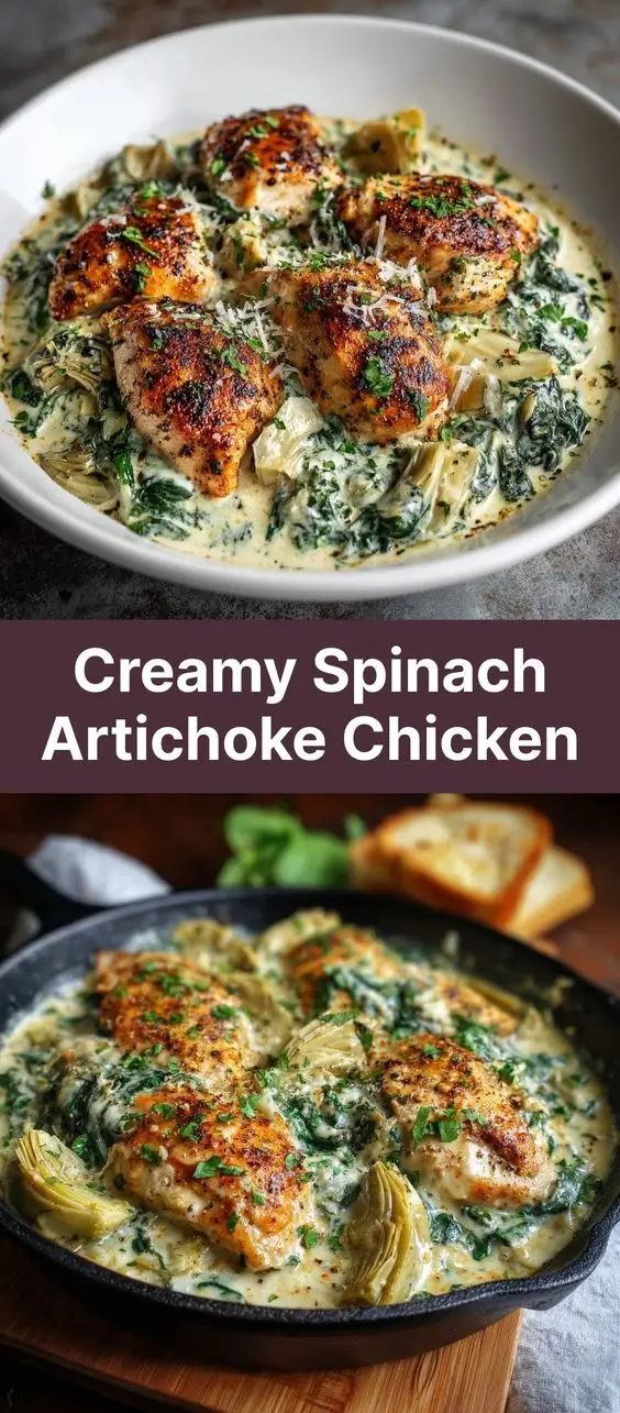 Creamy Spinach Artichoke Chicken
