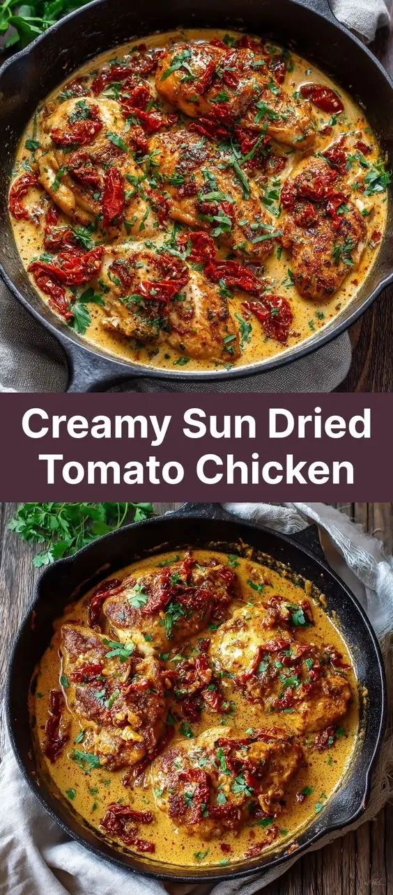 Creamy Sun Dried Tomato Chicken