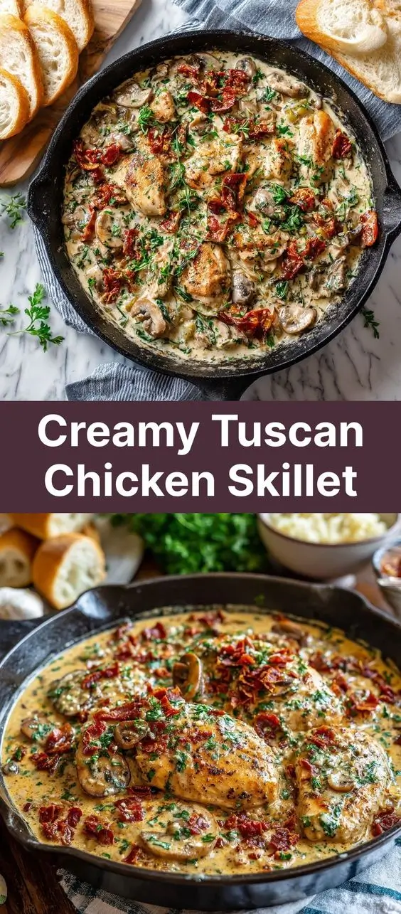 Creamy Tuscan Chicken Skillet