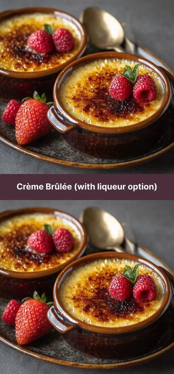 Crème Brûlée (with liqueur option)