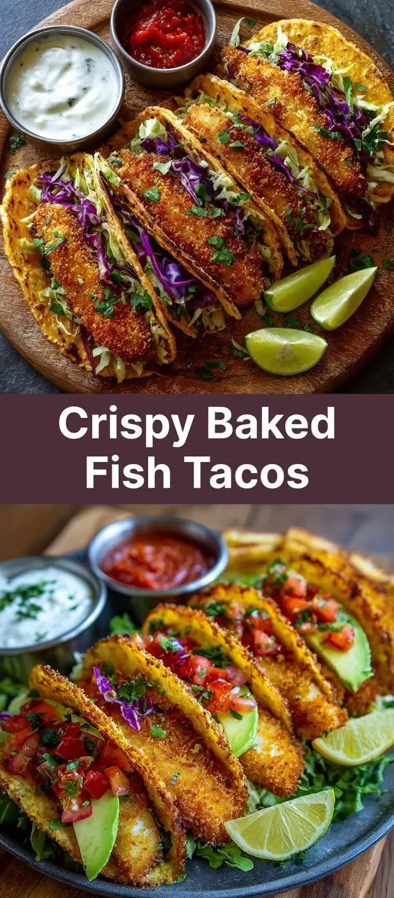 Crispy Baked Fish Tacos