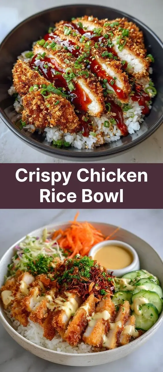 Crispy Chicken Rice Bowl